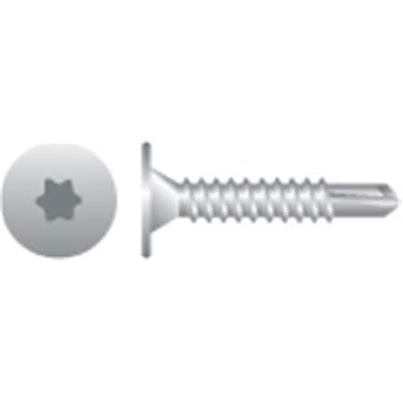 Strong-Point #10-16 x 1-1/2 in, Zinc Plated Finish, Wafer Head Torx Drive W106T